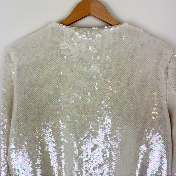 NWT Elie Tahari Sequin Bomber Jacekt - Picture 9 of 11